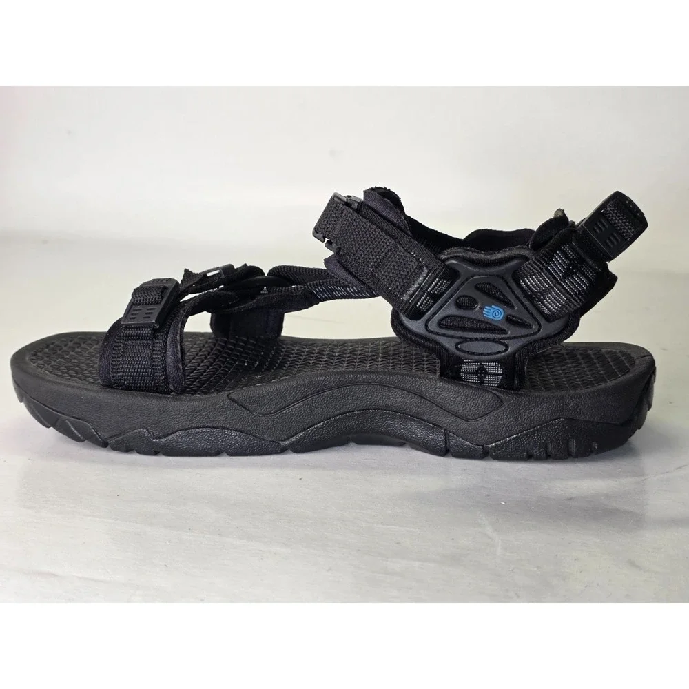 Teva Men's Sandals Size 9 EU 42 Black Strappy Open Toe Universal‎ Hiking Shoes